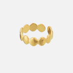 Aurora Scalloped Adjustable Ring
