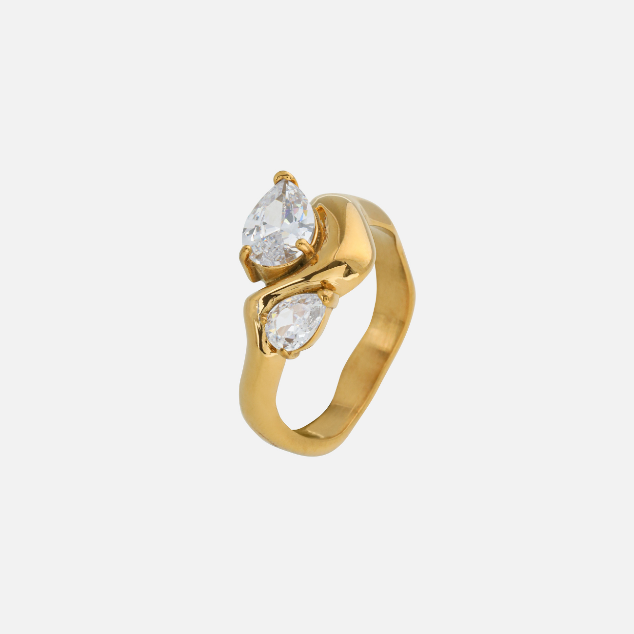 Vireya Pear-Cut Stone Ring