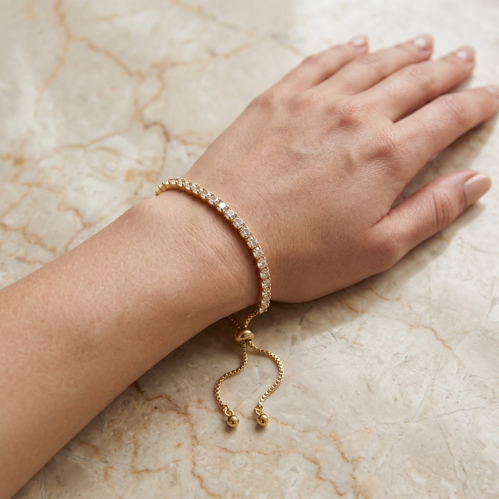 Sirena Sliding-Clasp Tennis Bracelet — VELOU Amsterdam