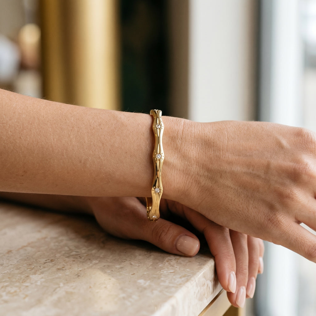 Milena Pavé Star-Scatter Bangle — VELOU Amsterdam
