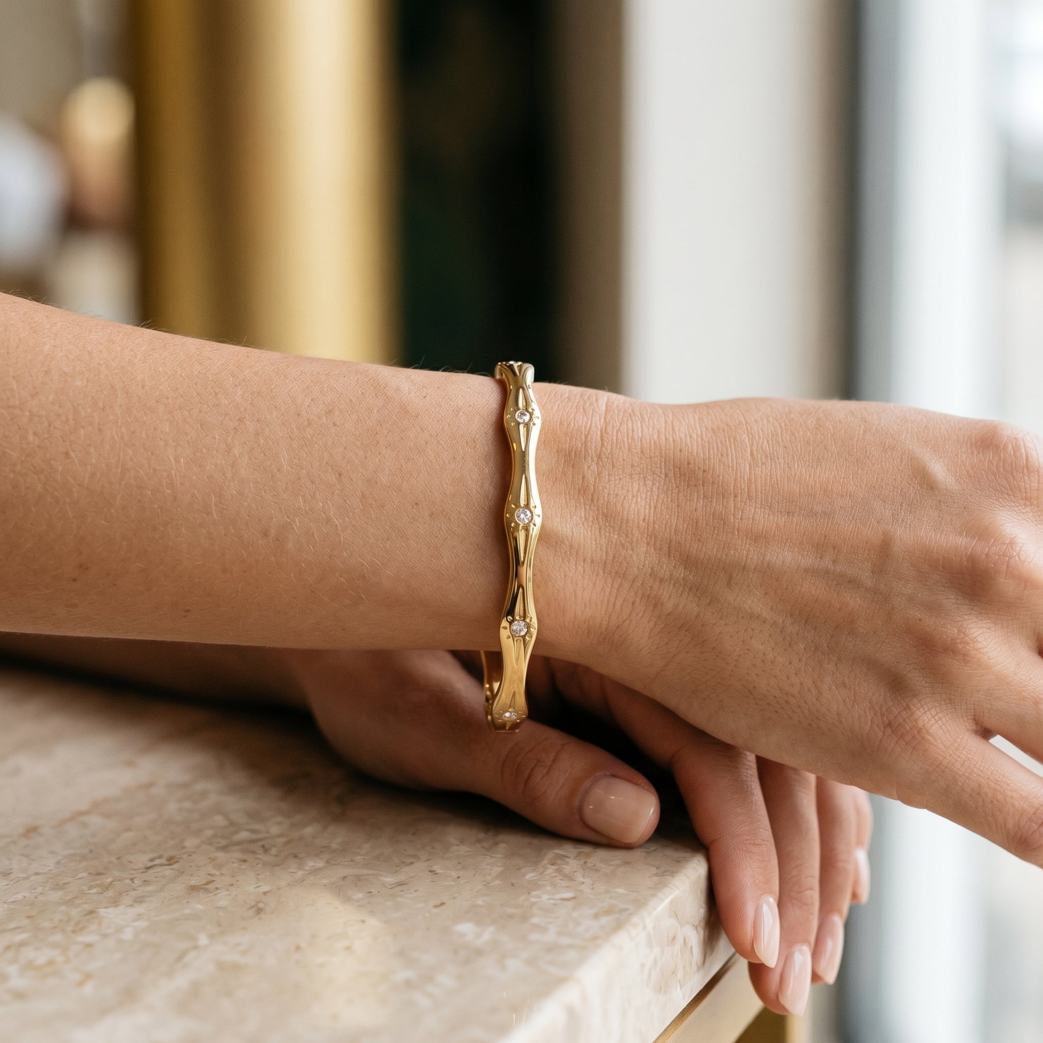 Milena Pavé Star-Scatter Bangle — VELOU Amsterdam