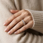 Skyla Pavé Band Ring — VELOU Amsterdam