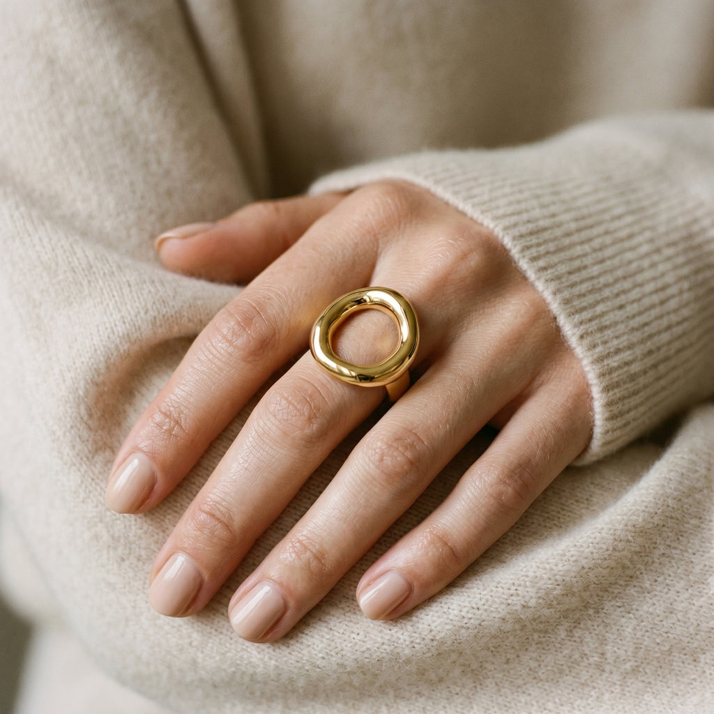 Olia Open Sculpted Ring — VELOU Amsterdam