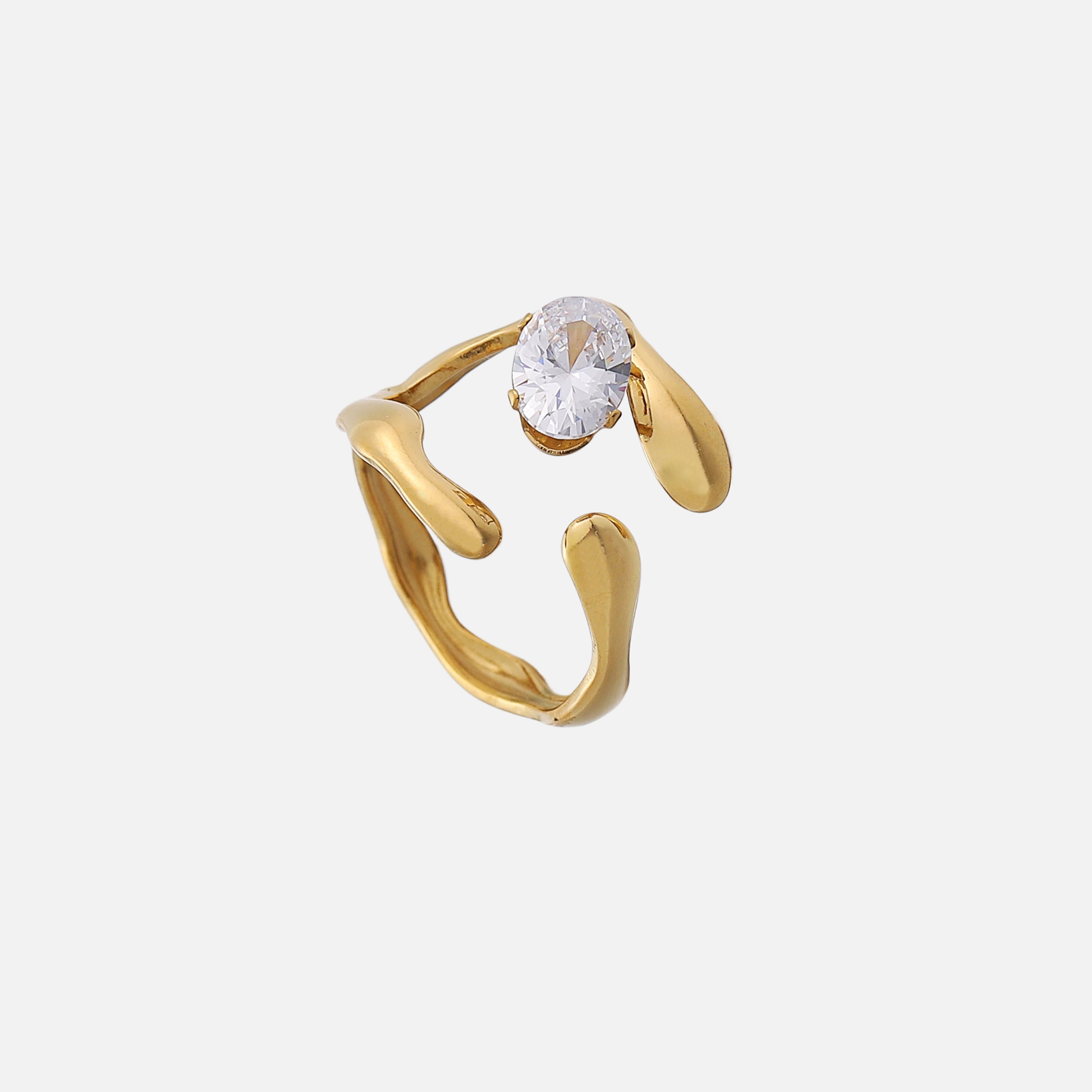 Hayla Sculpted Adjustable Ring