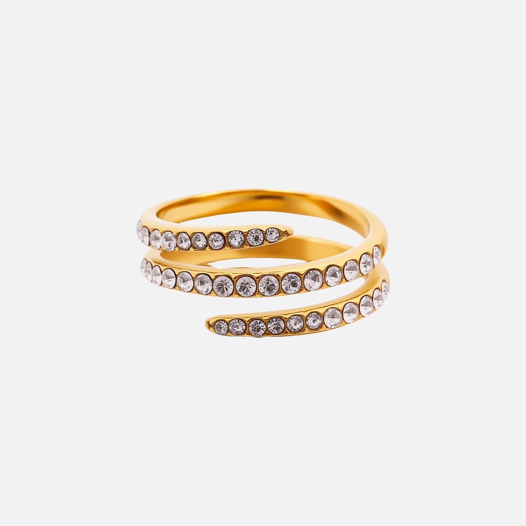 Lyra Sculpted Adjustable Ring