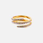 Lyra Sculpted Adjustable Ring
