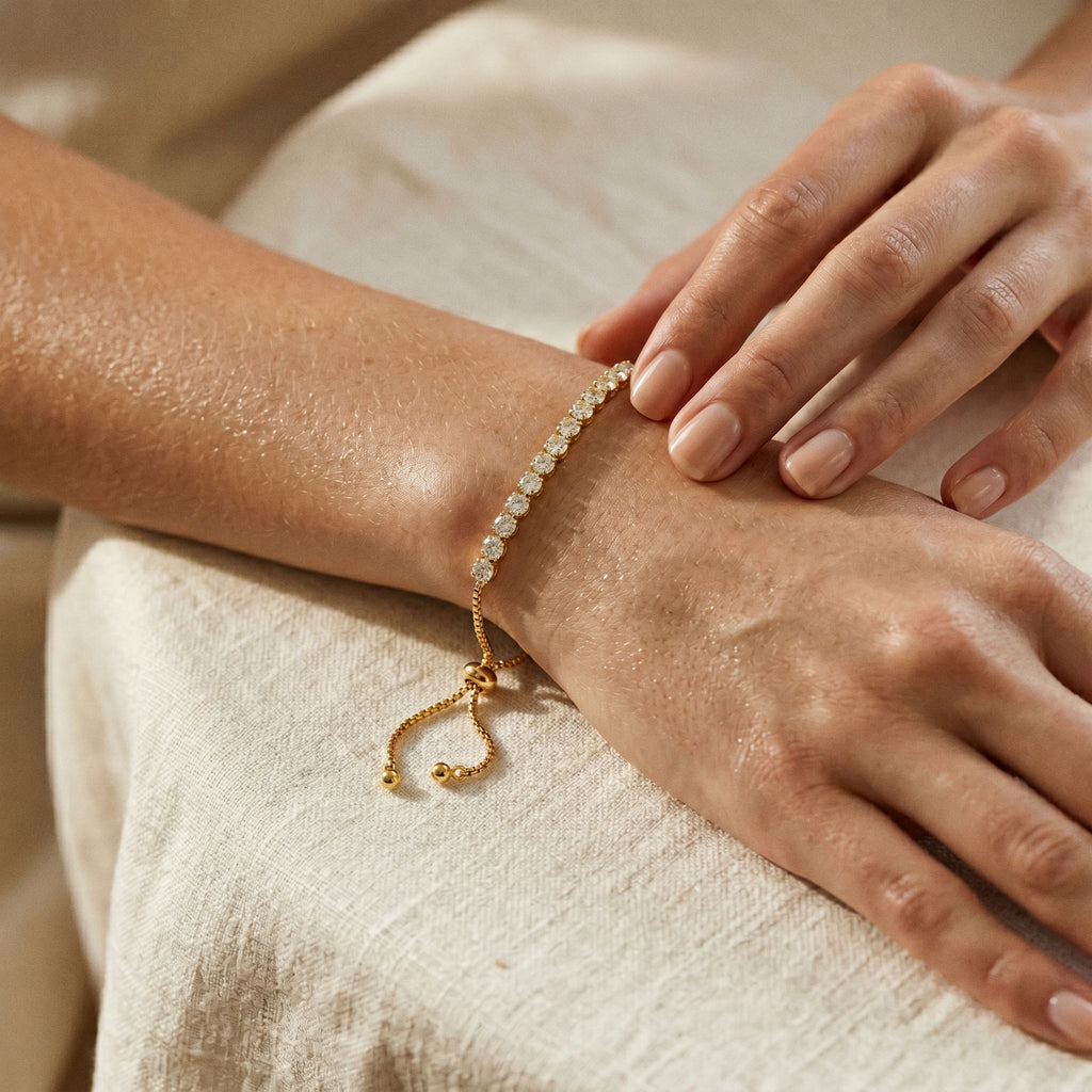 Sirena Sliding-Clasp Tennis Bracelet — VELOU Amsterdam
