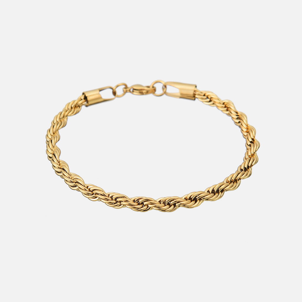 Jady Twisted-Link Polished Bracelet
