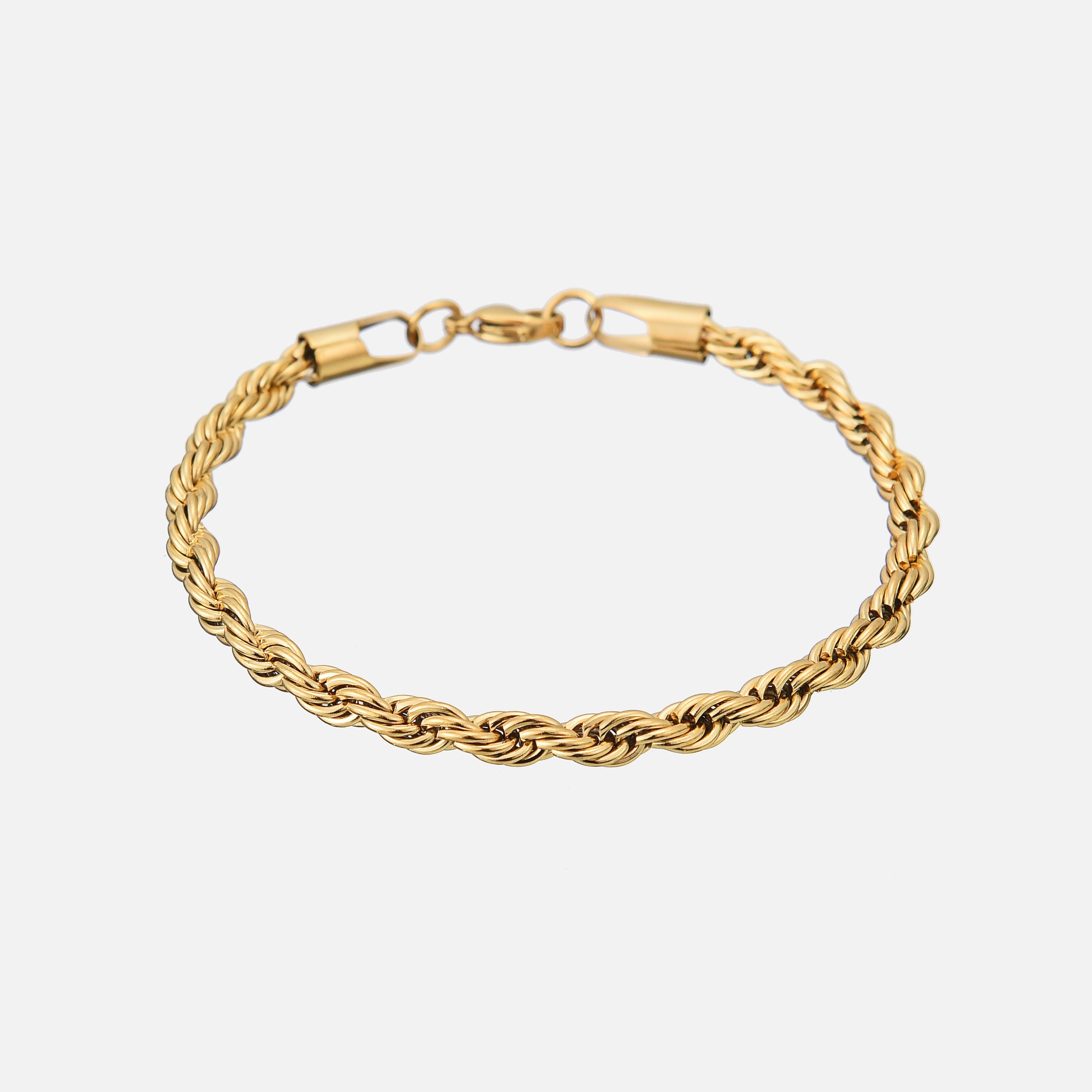 Jady Twisted-Link Polished Bracelet