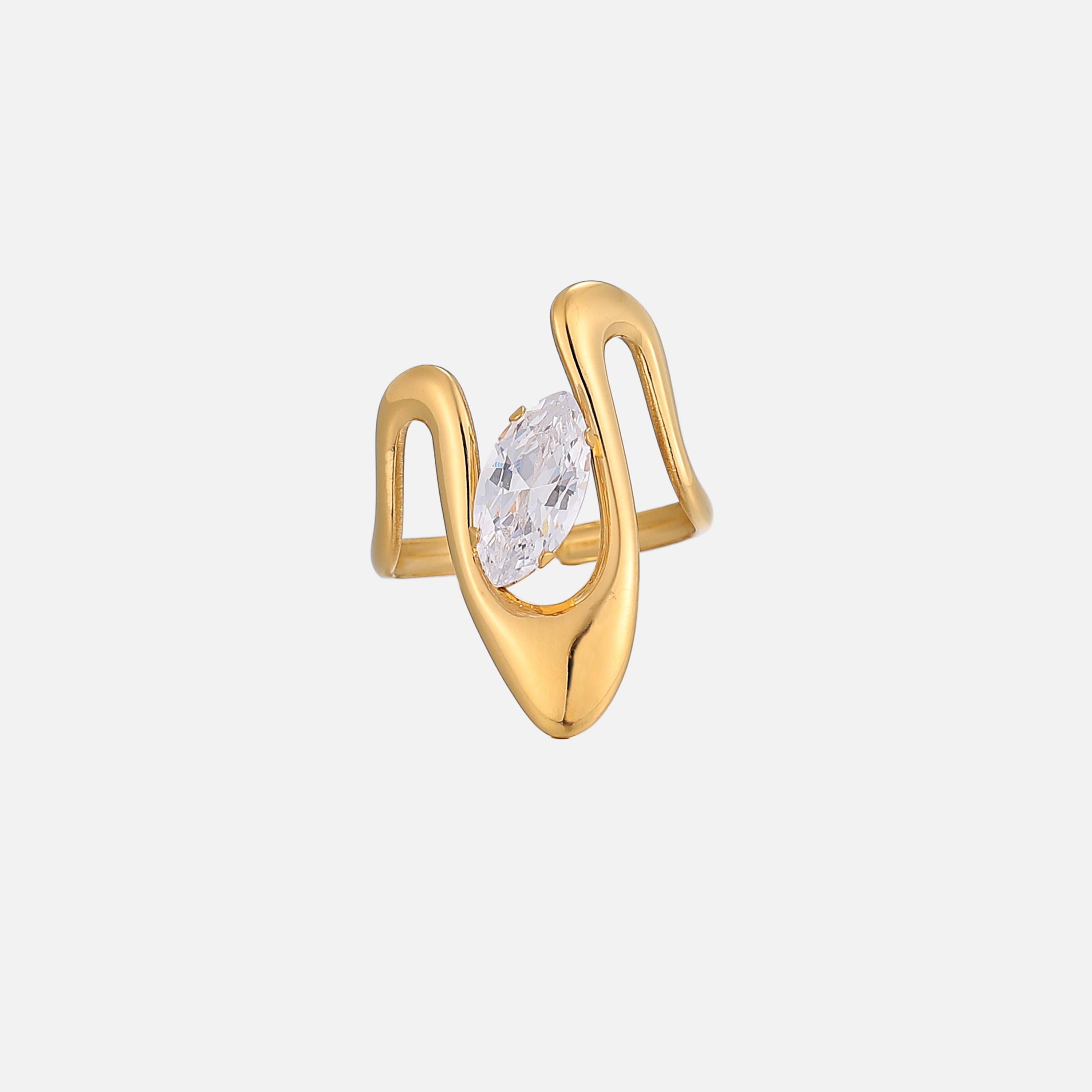 Será Sculpted Adjustable Ring