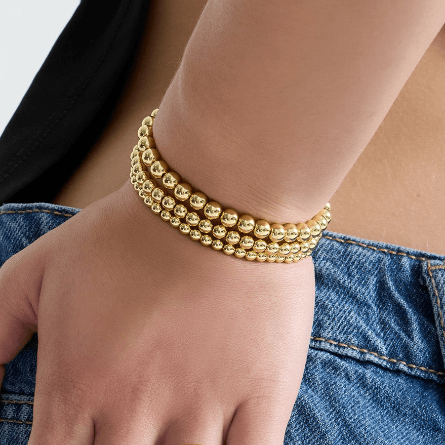 Mykonos Polished Bead Bracelet