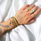 Jady Twisted-Link Polished Bracelet