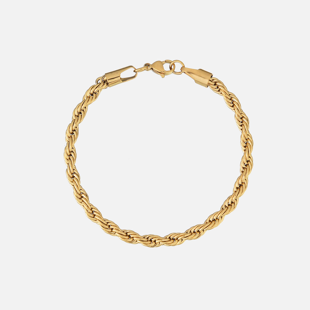 Jady Twisted-Link Polished Bracelet