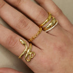 Cassia Linked Chain Ring