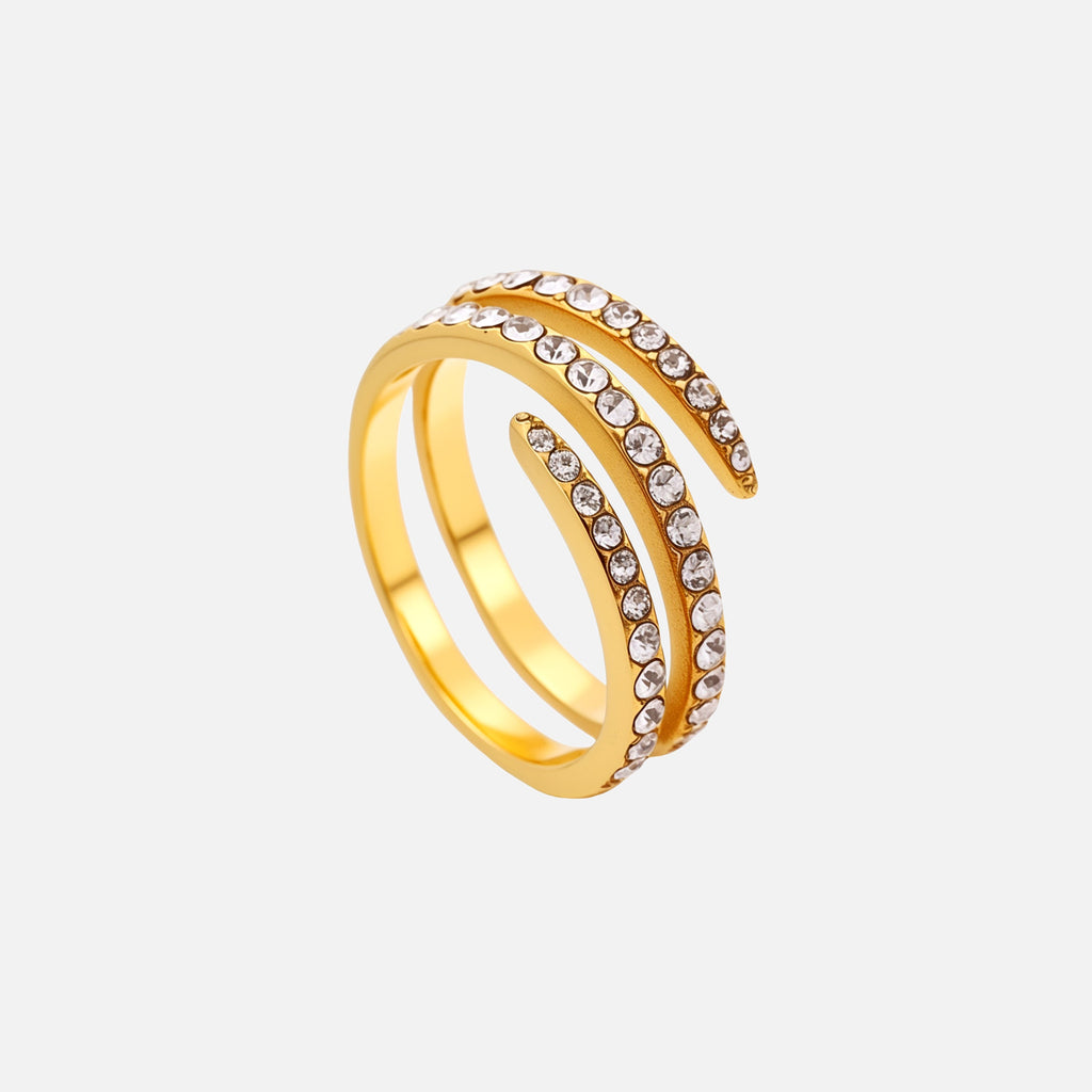 Lyra Sculpted Adjustable Ring