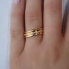 Sienna Shimmer Three-Ring Set