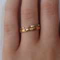 Romy Rainbow Pavé Ring Set