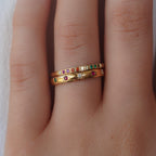 Romy Rainbow Pavé Ring Set