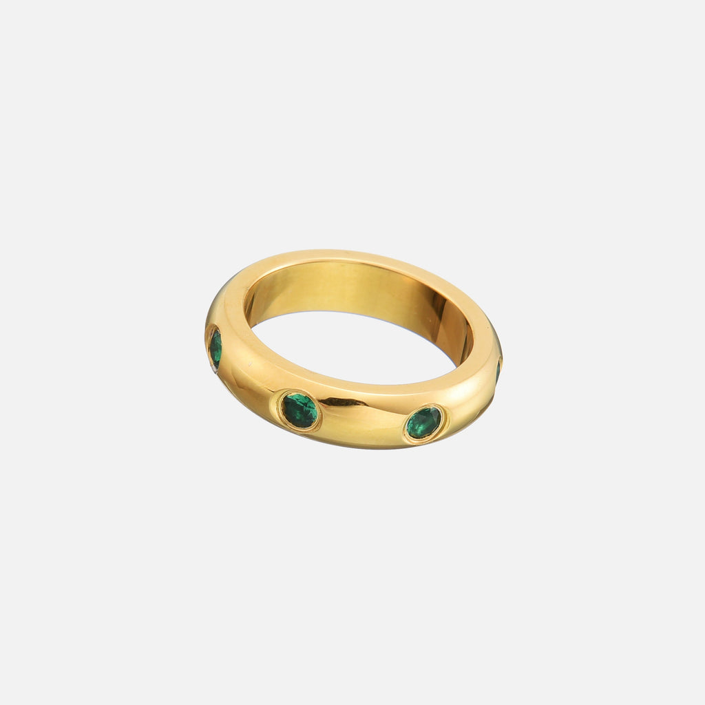 Leila Triple-Plate Stack Ring