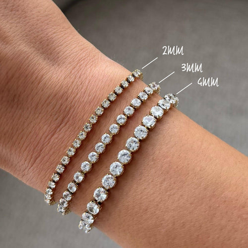 Champagne Tennis Bracelet — VELOU Amsterdam