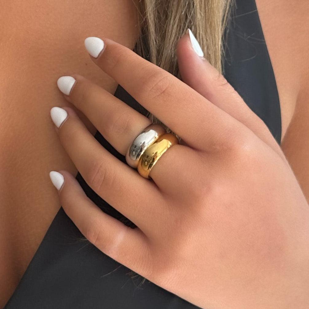 Felina Flip Side Two-Tone Ring