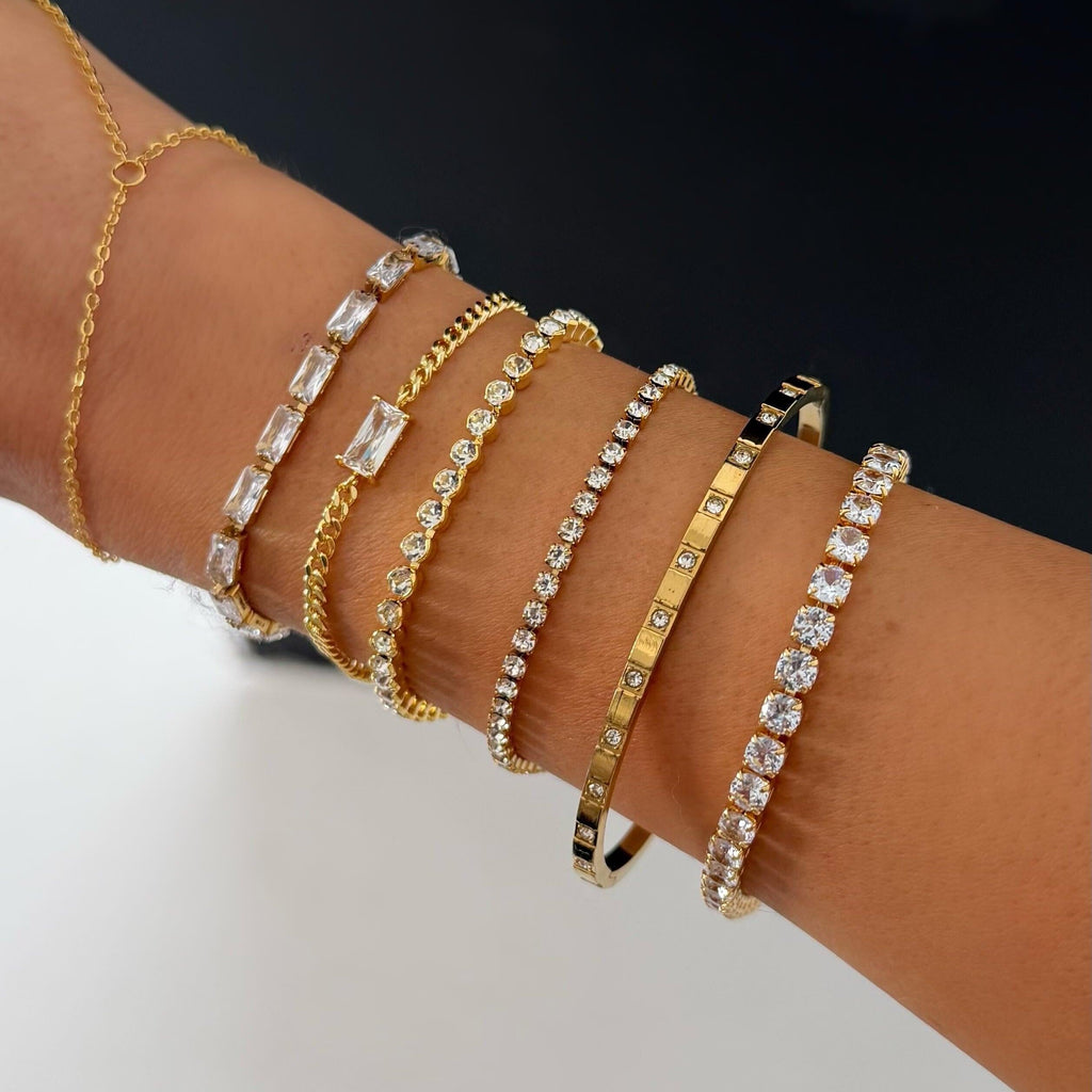 Champagne Tennis Bracelet — VELOU Amsterdam