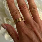 Sienna Shimmer Three-Ring Set