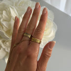 Sienna Shimmer Three-Ring Set
