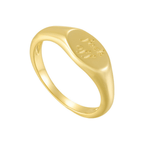 Léa Solitaire Signet Statement Ring