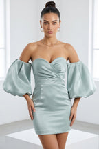 Alexandrine Puff Sleeve Mini Dress