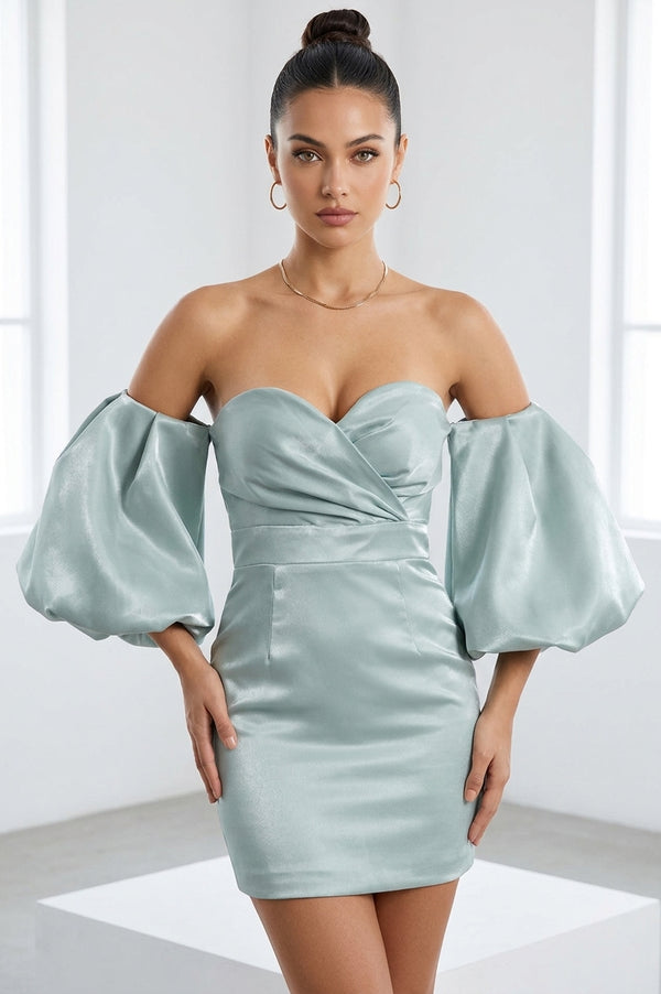 Alexandrine Puff Sleeve Mini Dress