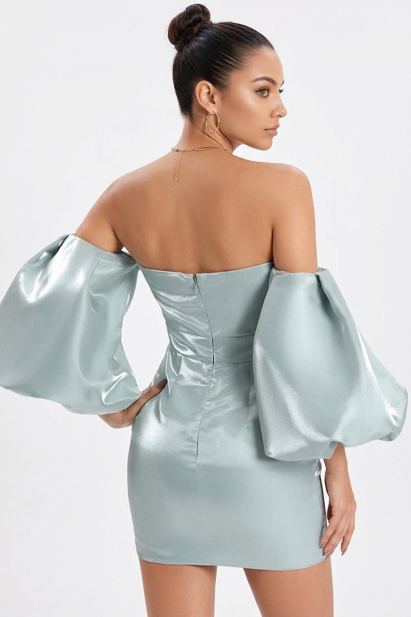 Alexandrine Puff Sleeve Mini Dress