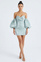 Alexandrine Puff Sleeve Mini Dress