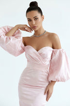 Alexandrine Puff Sleeve Mini Dress