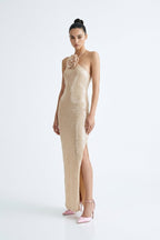 Awen Sequin Flower Maxi Dress