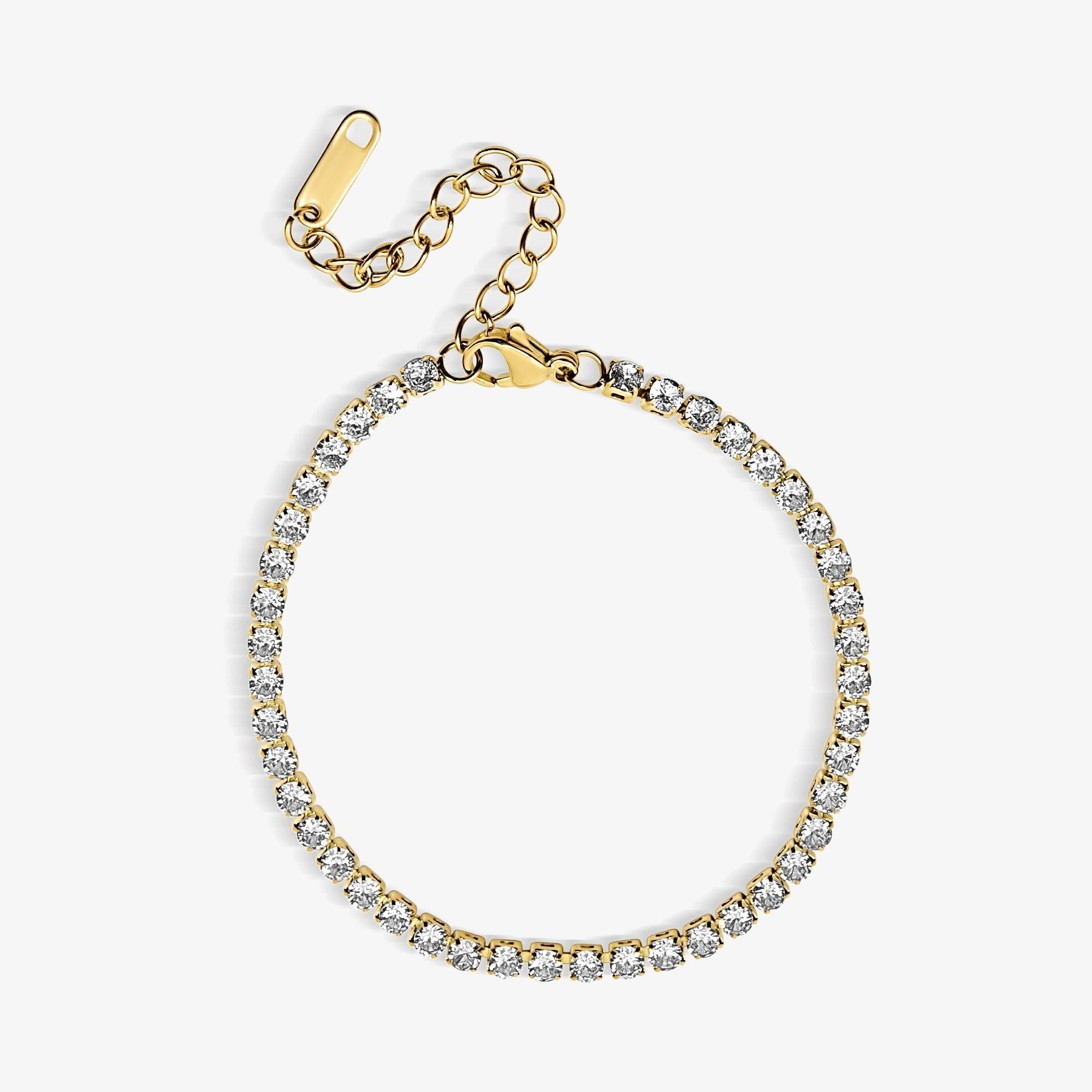 Champagne Tennis Bracelet — VELOU Amsterdam