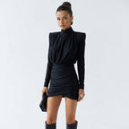 Billie Long Sleeve Sculpted Mini Dress