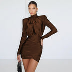 Billie Long Sleeve Sculpted Mini Dress