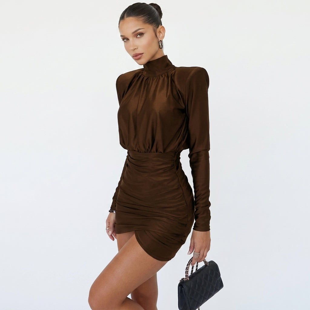 Billie | Women's Long Sleeve Sculpted Mini Dress