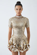 Cornelia Sea Shell Sequins Mini Dress