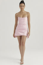 Draped Strapless Corset Dress