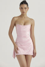 Draped Strapless Corset Dress