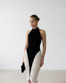 Francesca Halter Backless Pleated Midi Dress