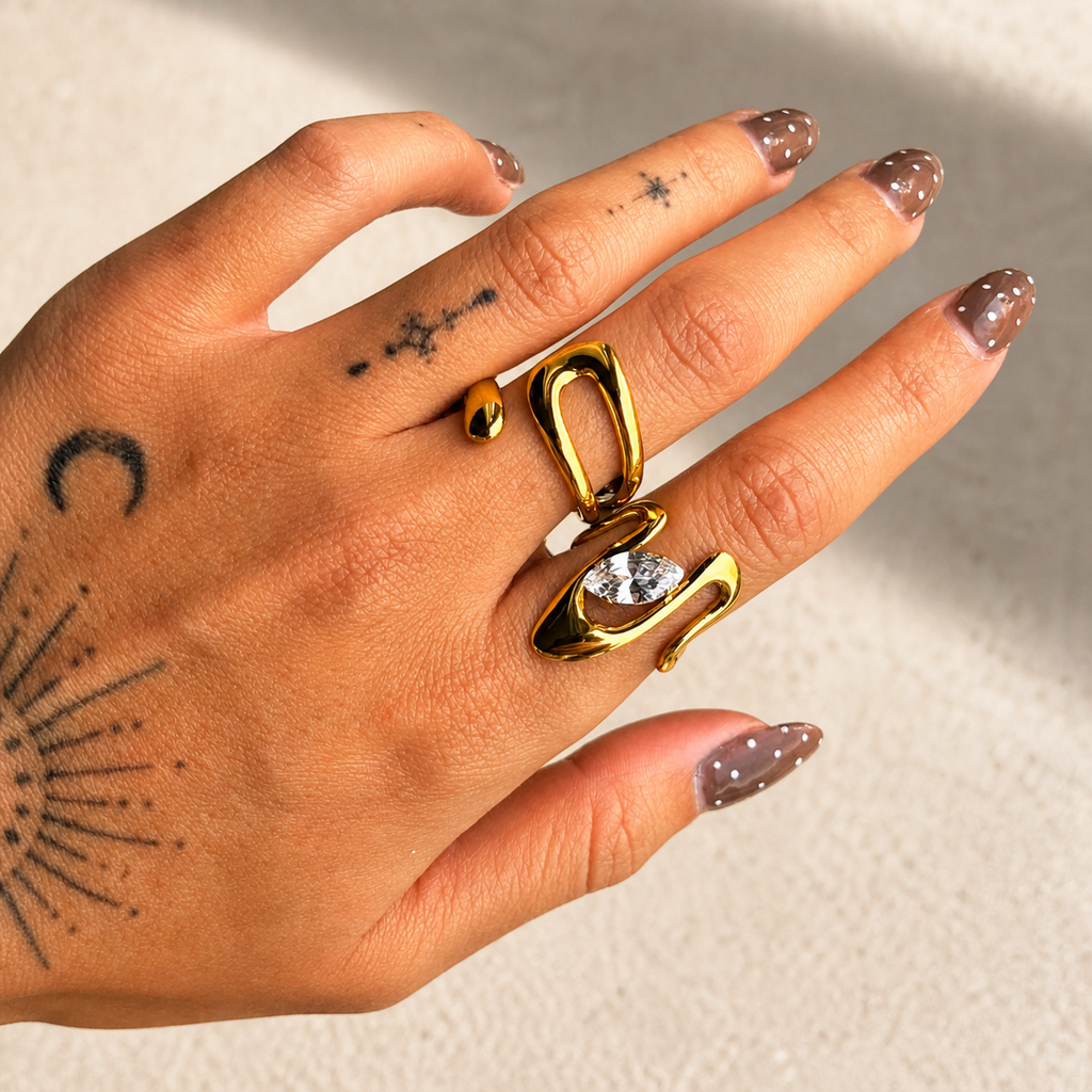 Será Sculpted Adjustable Ring