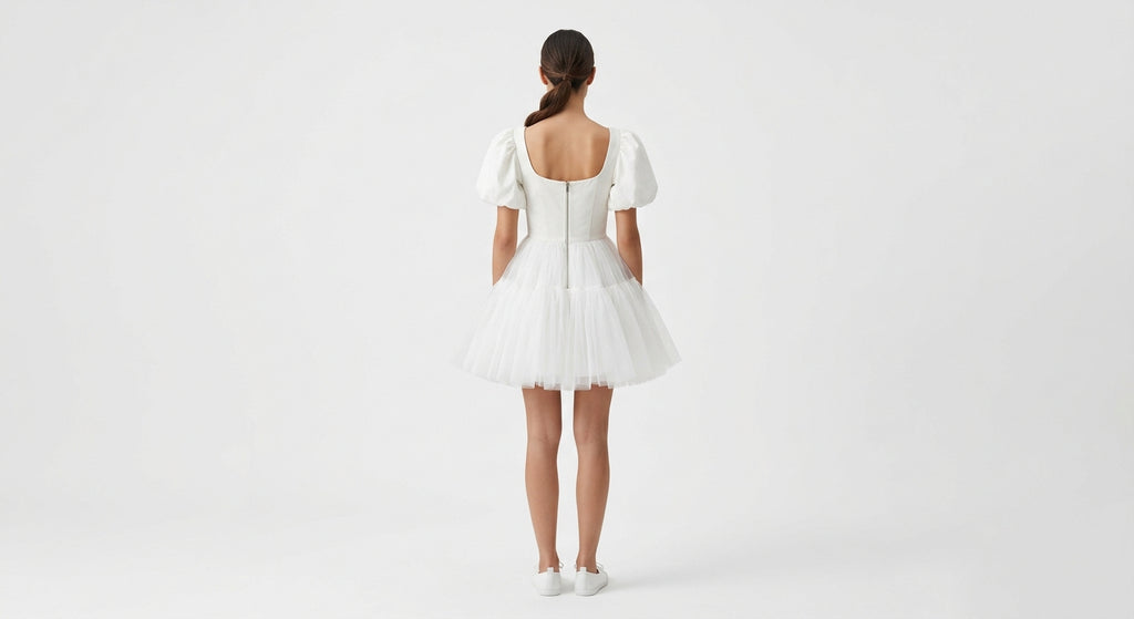 Le Puff Cotton Tulle Mini Dress