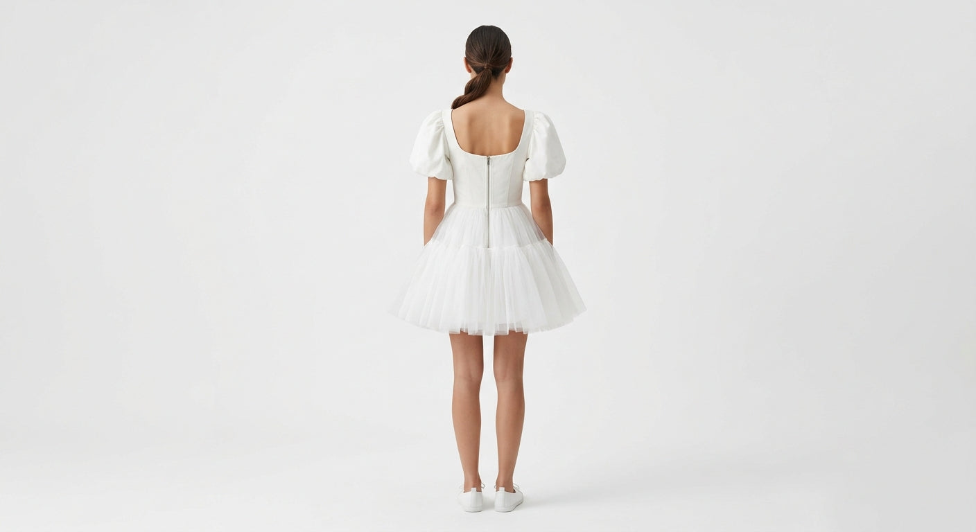 Le Puff Cotton Tulle Mini Dress