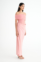 Leona Off Shoulder Sheer Maxi Dress