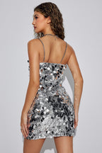 Valeria Metallic Sequin Mini Dress
