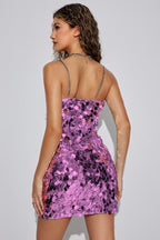 Valeria Metallic Sequin Mini Dress