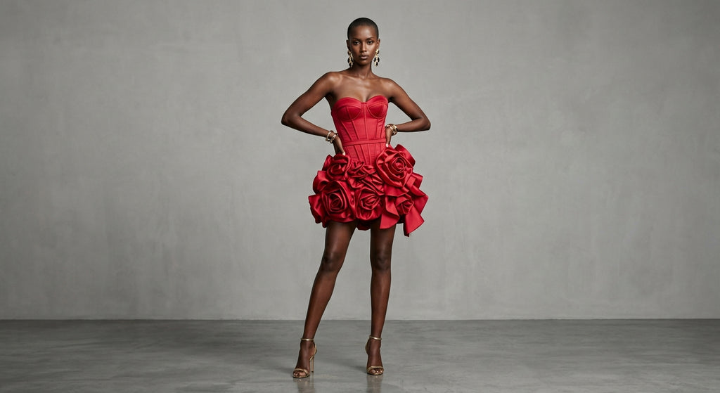 Miranda Strapless Ruffle Mini Dress